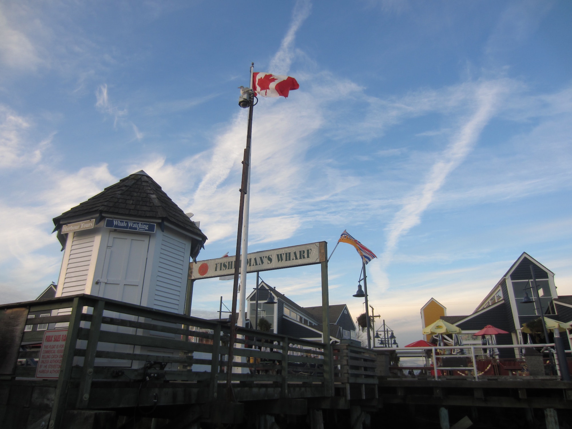 wharf in Steveston Village, Richmond, Canada
